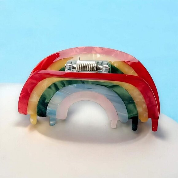 PRIDE RAINBOW ACETATE CLAW CLIP - Picture 4 of 6